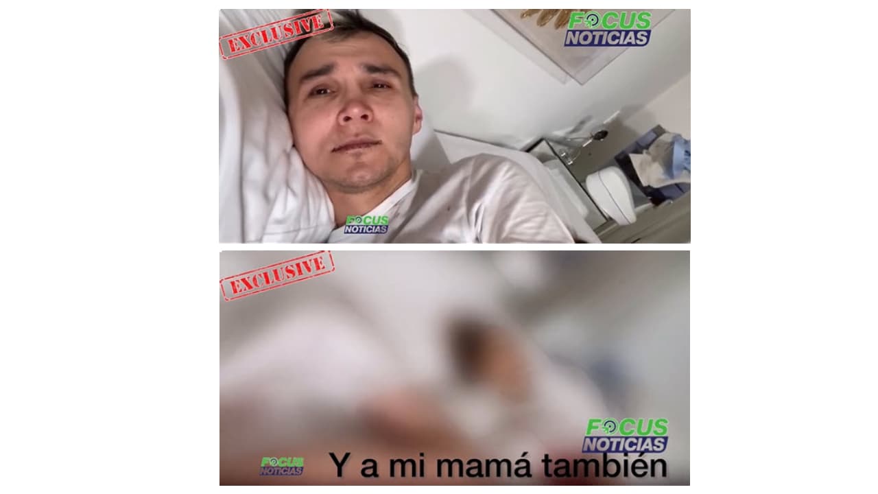 Mauricio Leal minutos antes de morir.