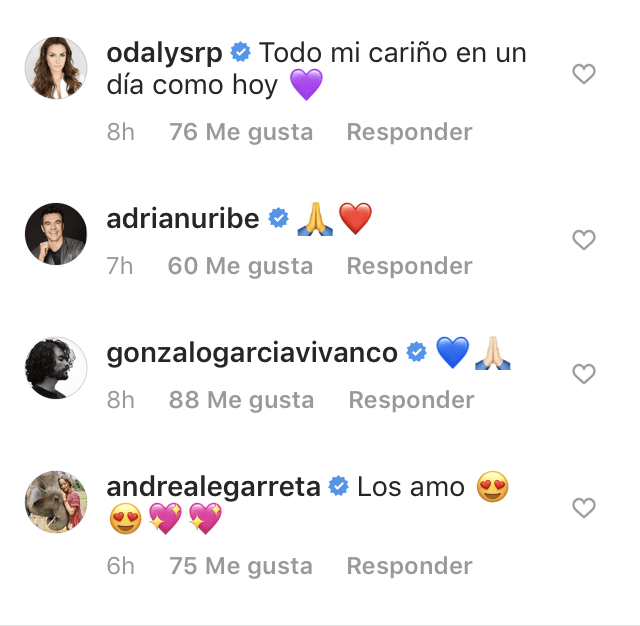 La protagonista de Mi Marido Tiene Más Familia recibió mensajes de apoyo de sus amigos famosos.