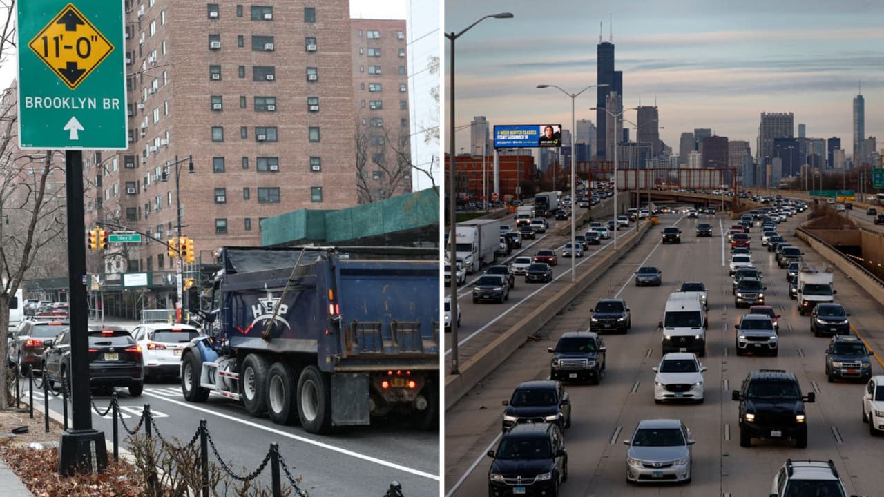 Conductores de Nueva York y Chicago pierden más de 100 horas al año en tráfico