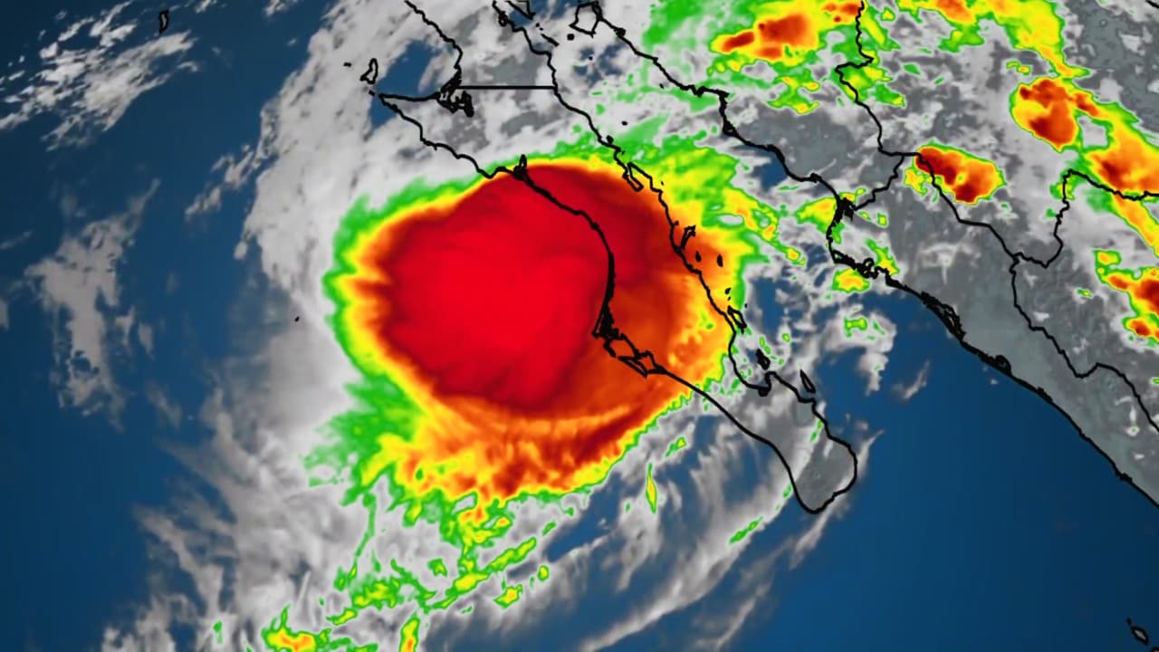 Huracán Polo amenaza la costa oeste de Baja California Sur; así es su trayectoria hasta el momento