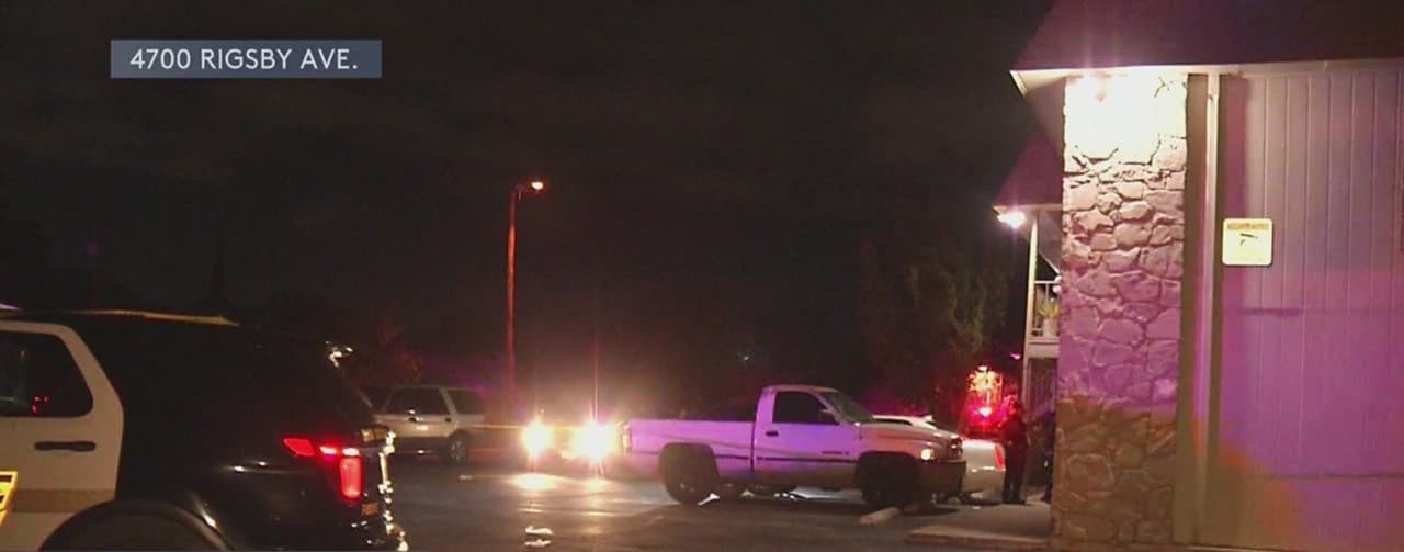 Las autoridades encontraron casquillos de bala en la esquina de las calles Diane y Dellcrest.