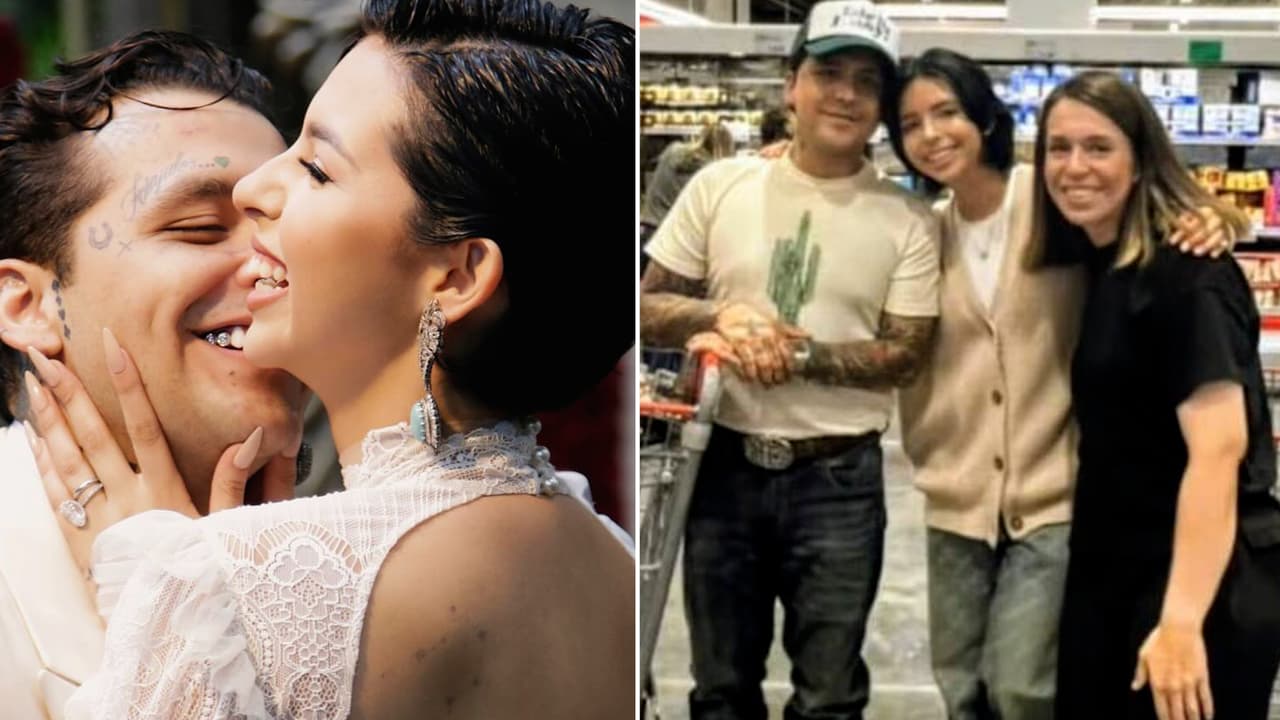 Fan cacha a Nodal y Ángela Aguilar en pleno supermercado y revela la actitud de la cantante