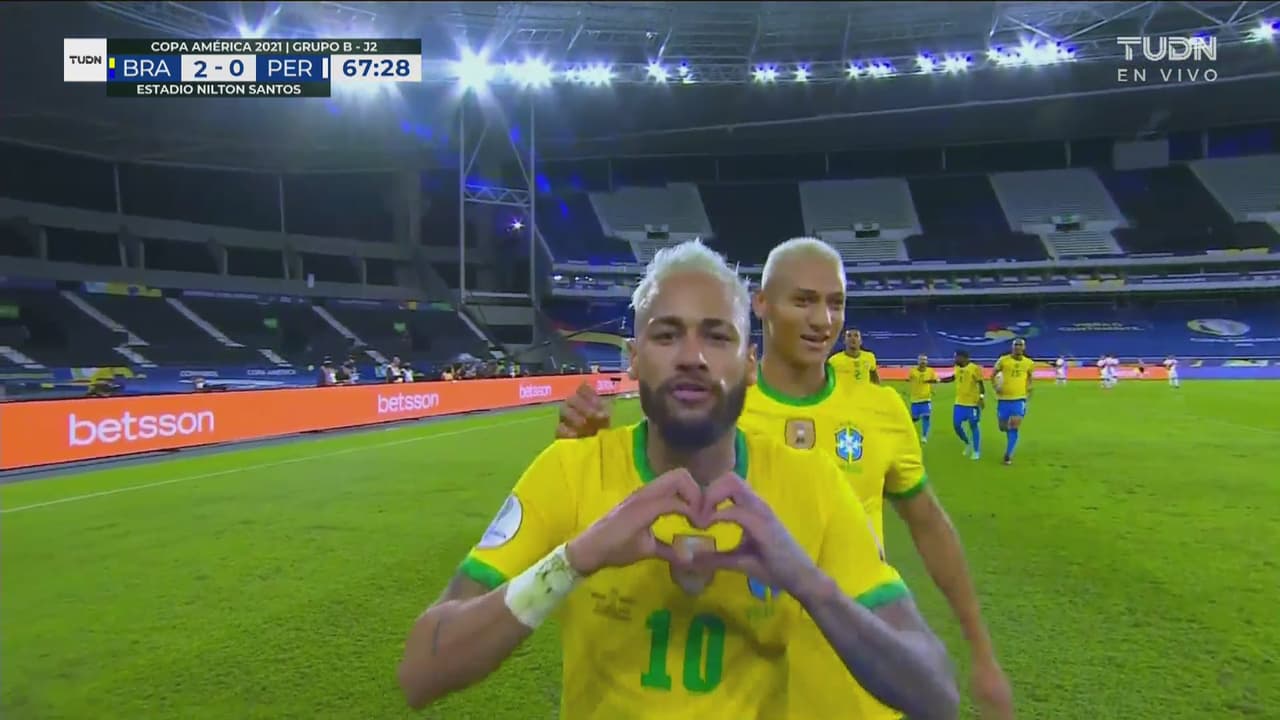 ¡Quería su gol! Neymar marca el 2-0 para Brasil de larga distancia