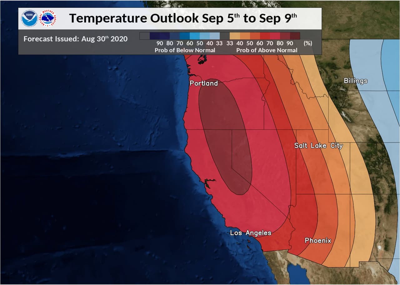 Pronostican otra ola de calor en el norte de California que podría afectar el control de los incendios forestales