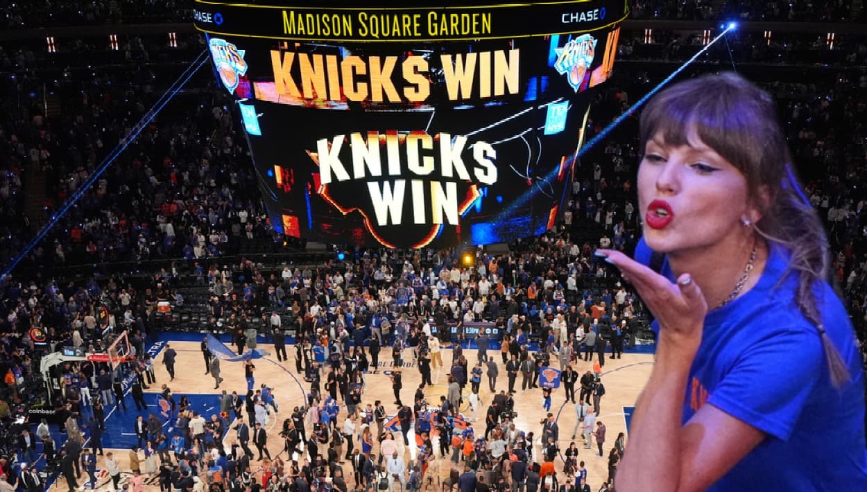 Sin Trump, pero con Taylor Swift, los Knicks no se dejan ganar de los Spurs en Nueva York