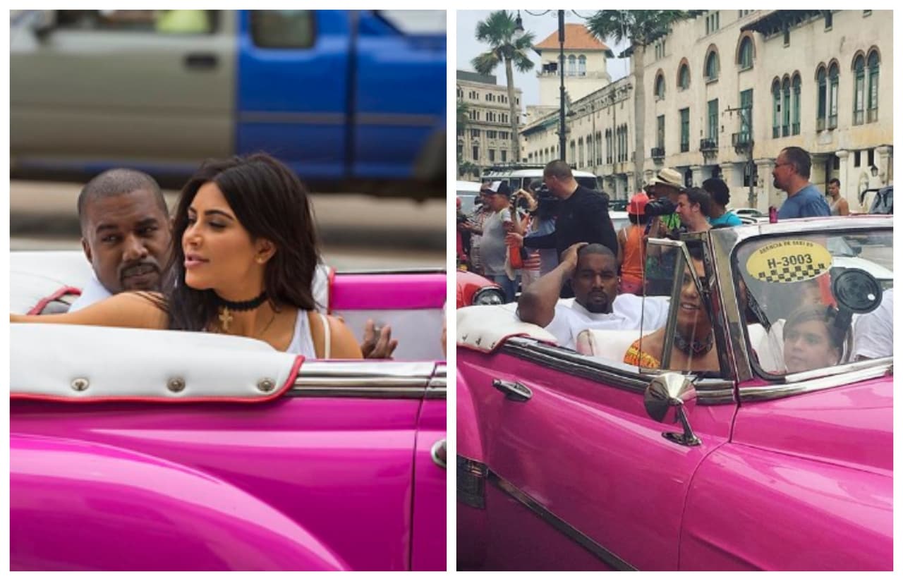 Kim y Kanye están pasando un gran tiempo en familia en La Habana, Cuba.