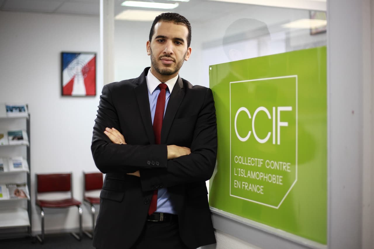 Yasser Louati, portavoz del Colectivo contra la islamofobia en Francia (CCIF).