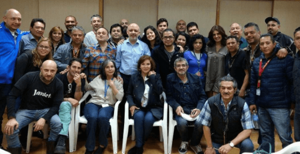 El equipo de 'Vecinos' se reunió para la lectura de los capítulos.