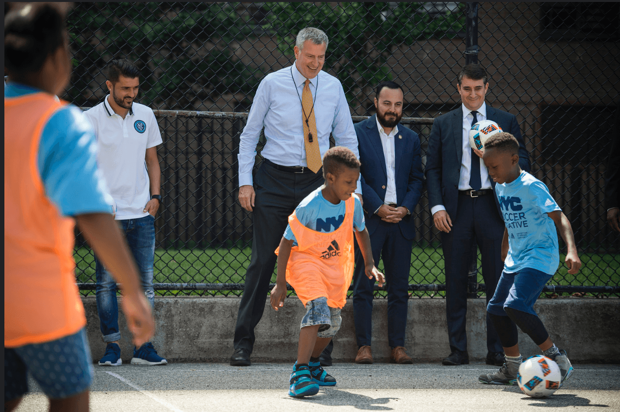 Son 50 los nuevos campos de fútbol que abrirá la ciudad de Nueva York