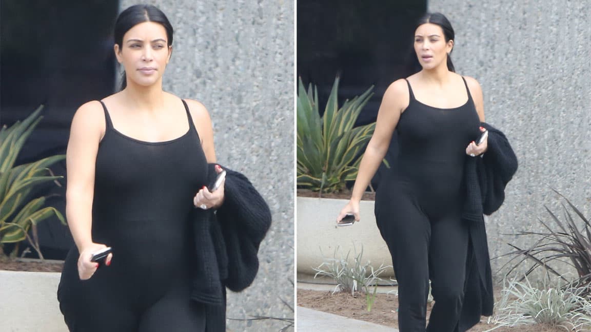 El cuerpito de Kim ya está cambiando.