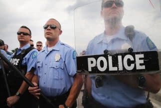 Agentes del Departamento de Policía de Ferguson, Missouri.
