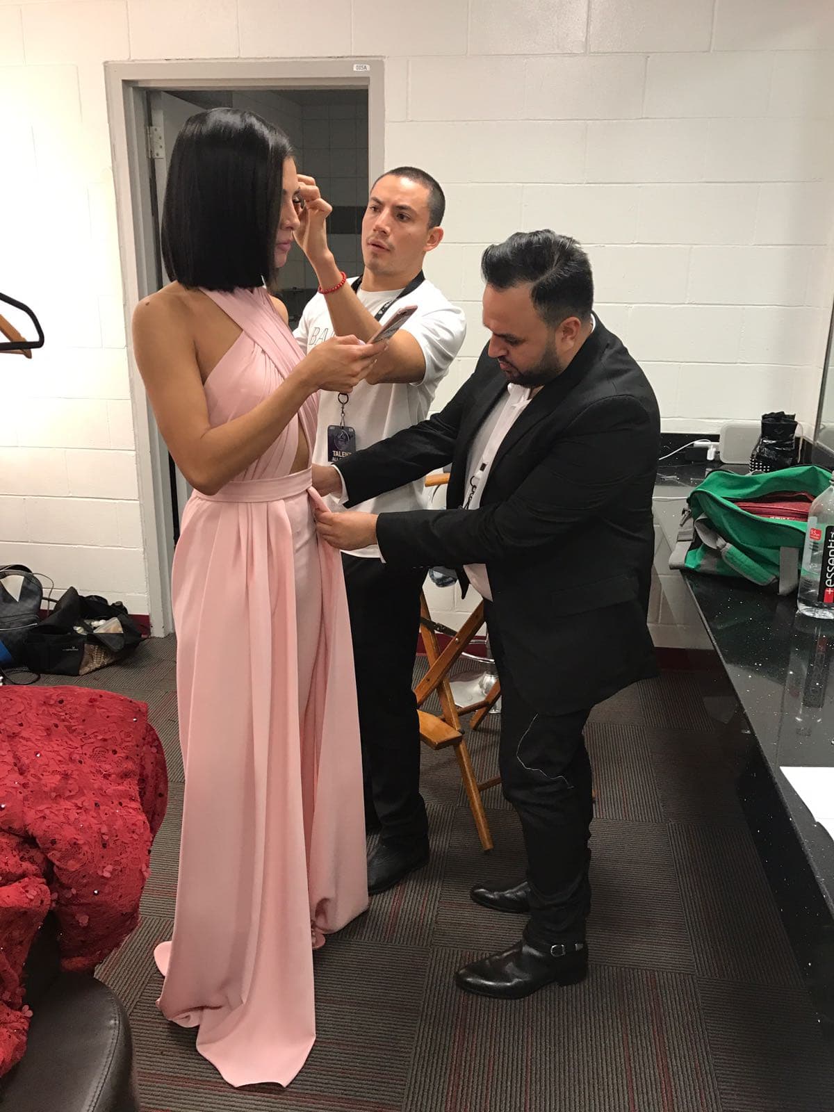 Con Wilfredo Gerardo, el diseñador.