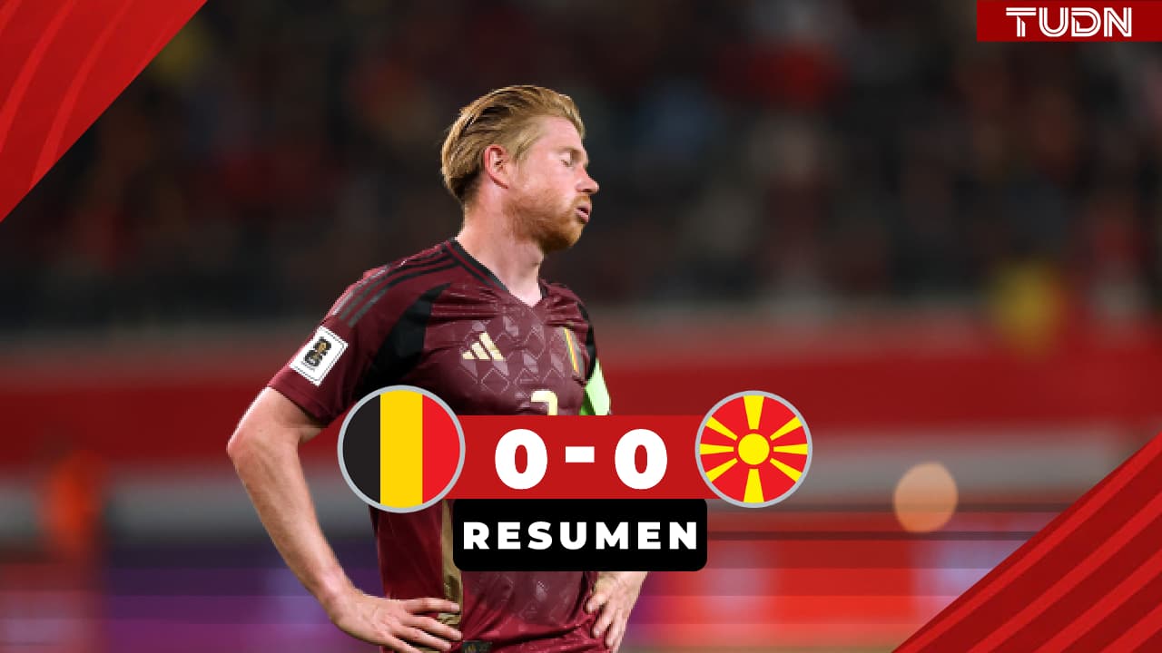 Bélgica suma empate con Macedonia con sabor a repechaje 