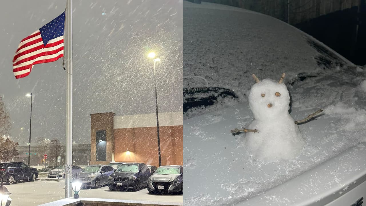 Lluvia helada, hielo en las carreteras, copos de nieve, hielo granulado, es decir: una mezcla invernal ha sido lo que ha vivido el área de Houston en las últimas horas.