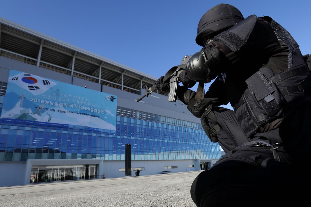 La seguridad de Corea del Sur está apuntando a cualquier amenaza terrorista, a la que aprovecharon para enviarle un mensaje.