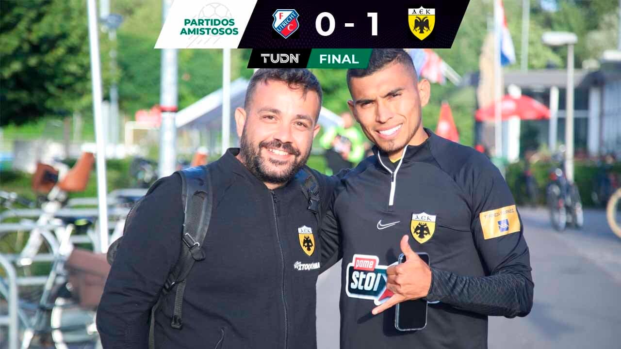 Orbelín Pineda fue titular en triunfo del AEK Atenas ante Utrecht