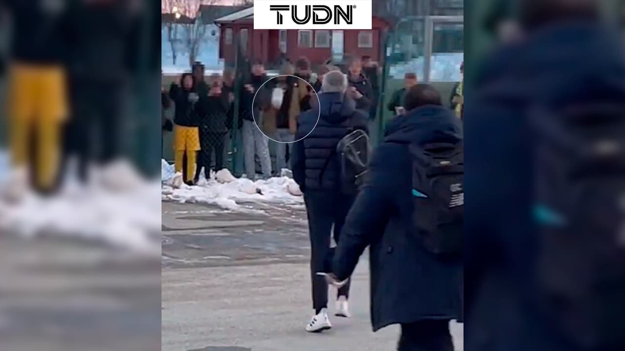 ¡Cerca la bala! Casi agreden a Mourinho con una bola de nieve