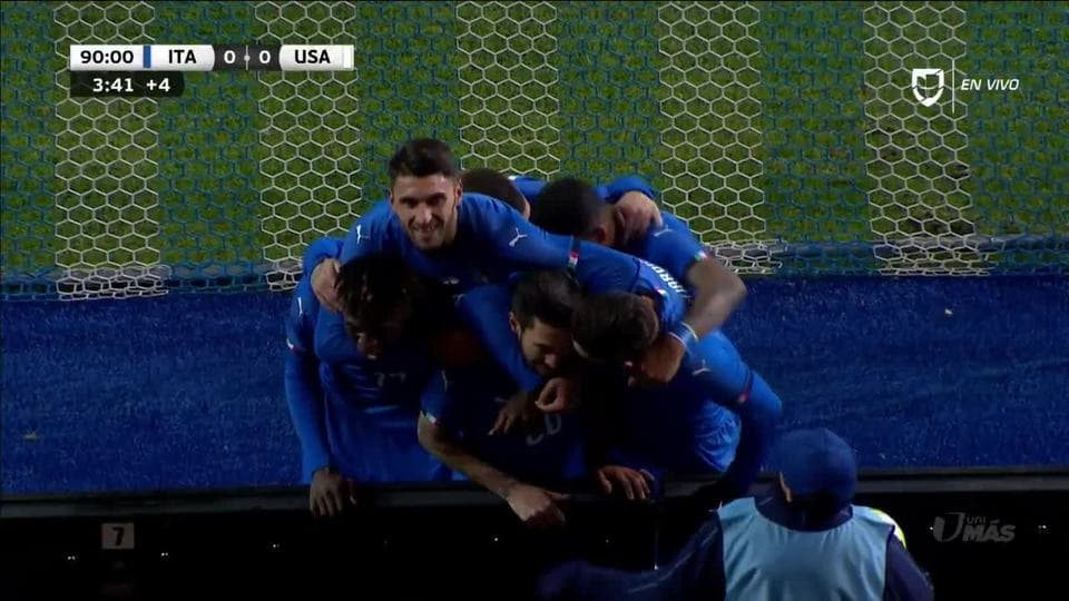 ¡GOOOL! Matteo Politano anota para Italy