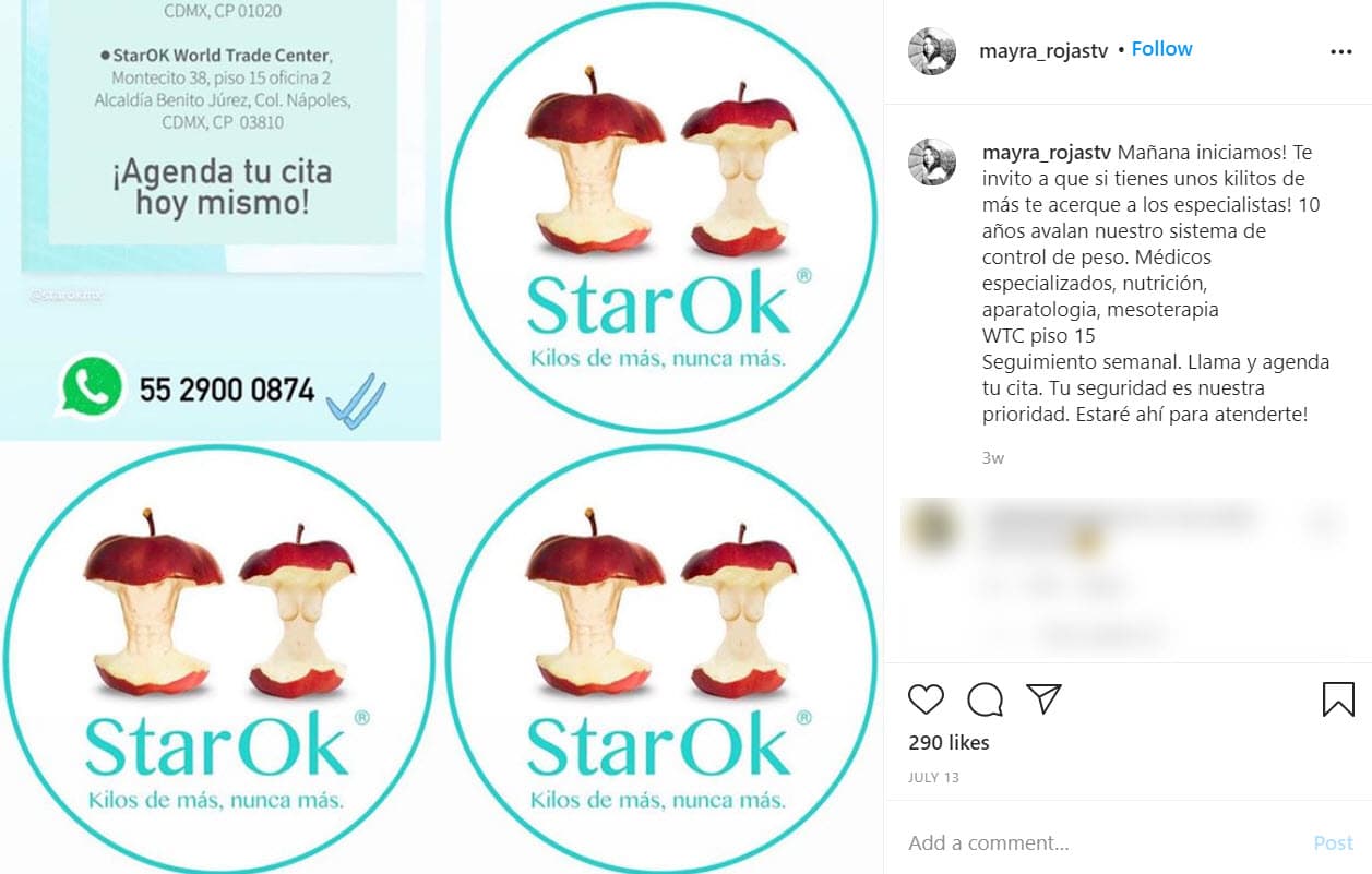 Además, desde hace tiempo ya había emprendido la faceta de empresaria al asociarse con dos doctores para poner una 
<b><a href="https://www.univision.com/famosos/por-la-falta-de-empleo-mayra-rojas-vende-liquido-sanitizante-y-batas-medicas-para-mantener-a-sus-tres-hijos-fotos">clínica para bajar de peso</a></b>.