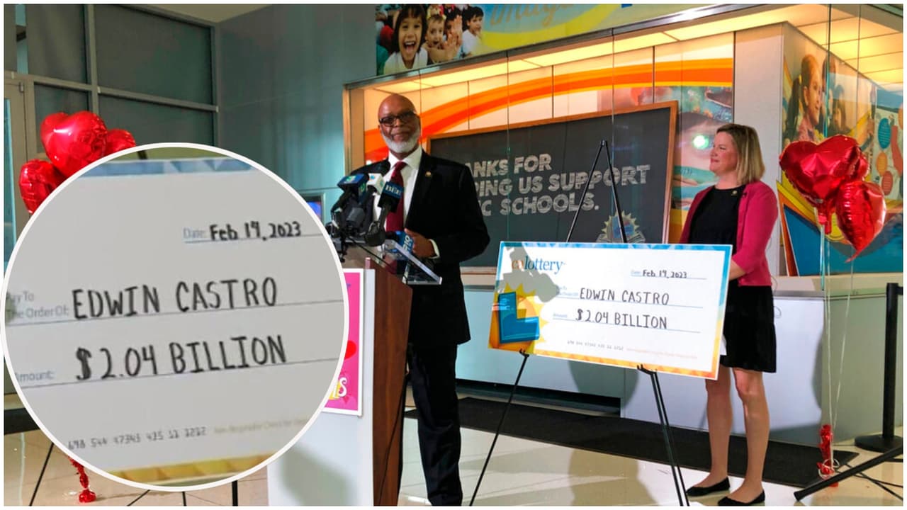 Edwin Castro ganó los $2,040 millones del Powerball; esperó tres meses para cobrarlos