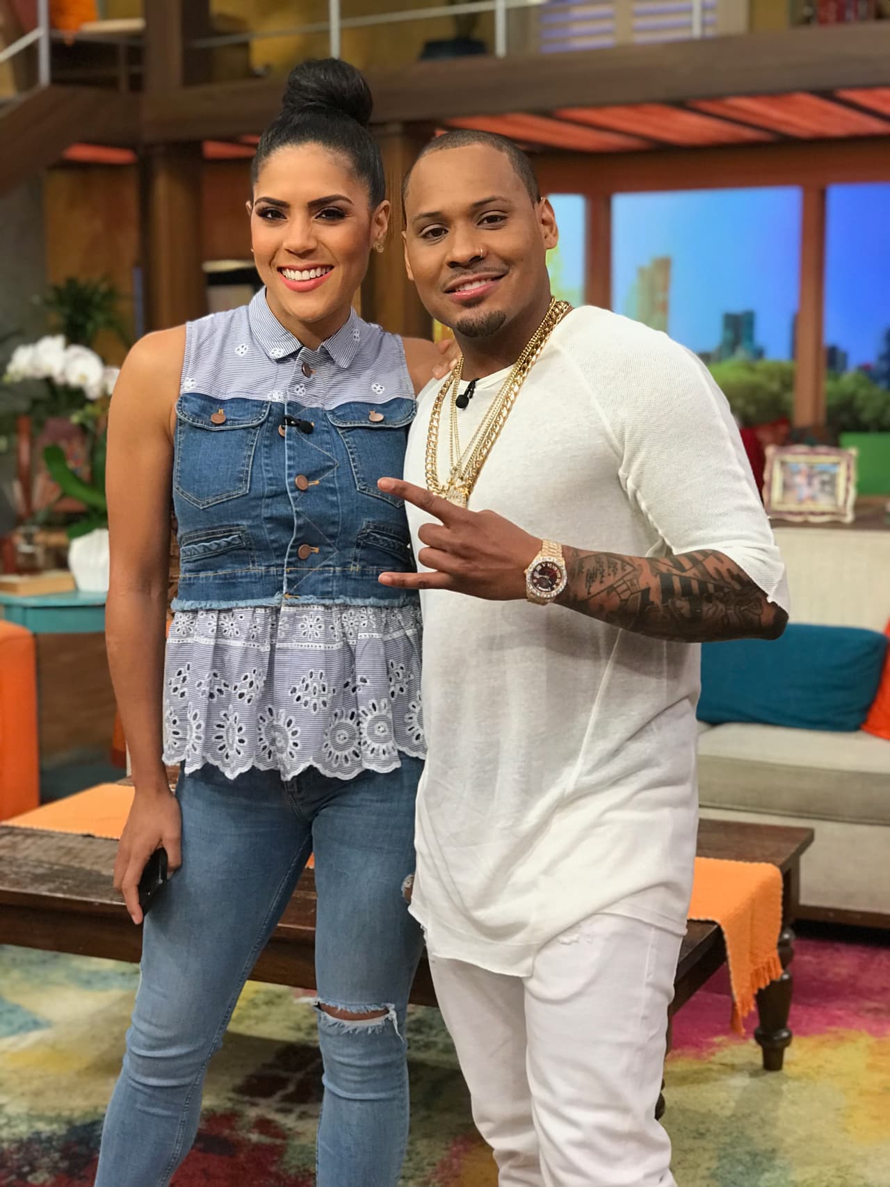 Francisca Lachapel agradeció a Dj Kass su visita y prometió bailar con él esta mañana.