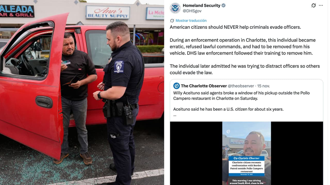 Un ciudadano con Real ID fue detenido por ICE en Charlotte: esto respondió DHS al incidente