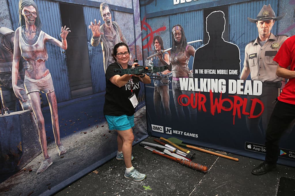 La famosa serie Walking Dead también tiene su propio pabellón 'Deadquarters'