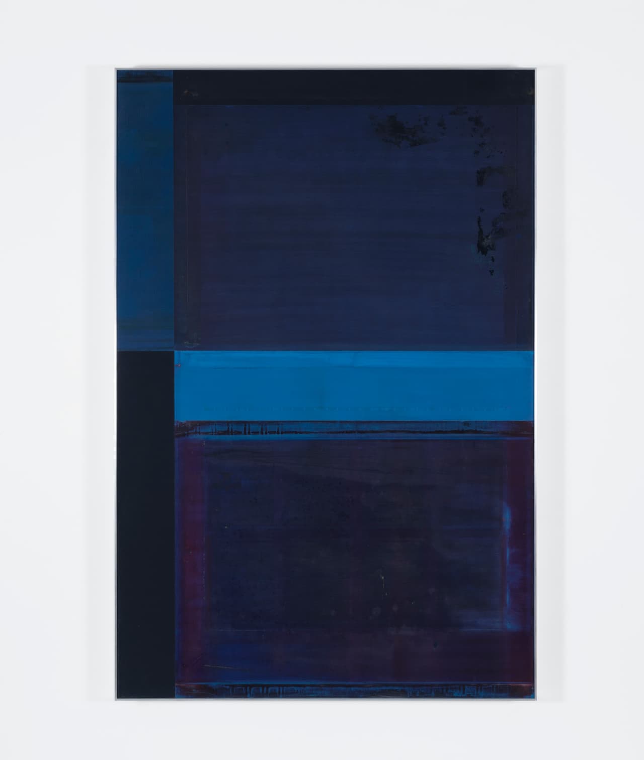 <b>Gabriel de la Mora</b>
<br>
<i>México</i>
<br>MCI / 6 - Vf, 2018
<br>Proyectos Monclova
<br>Técnica mixta: mantas de goma desechadas de la imprenta offset, montadas sobre madera
<br>Tamaño: 71.4 × 47.9 × 3.0 pulgadas
<br>Miami Beach Convention Center | G26