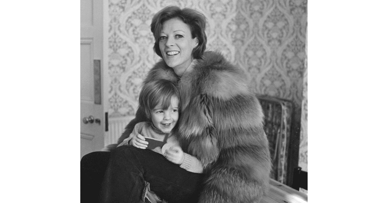 Maggie Smith e hijo