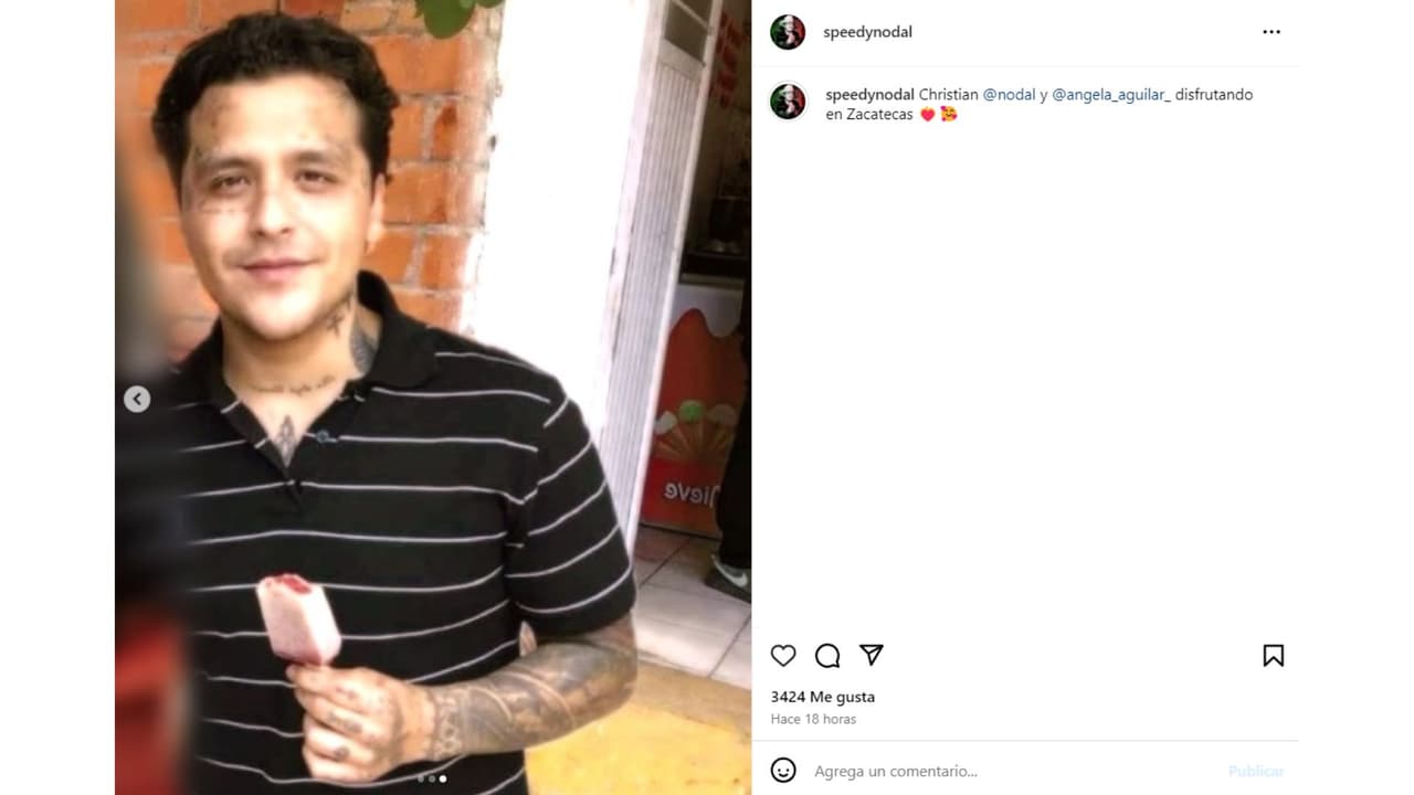 Nodal estaría muy contento con la familia de su esposa.