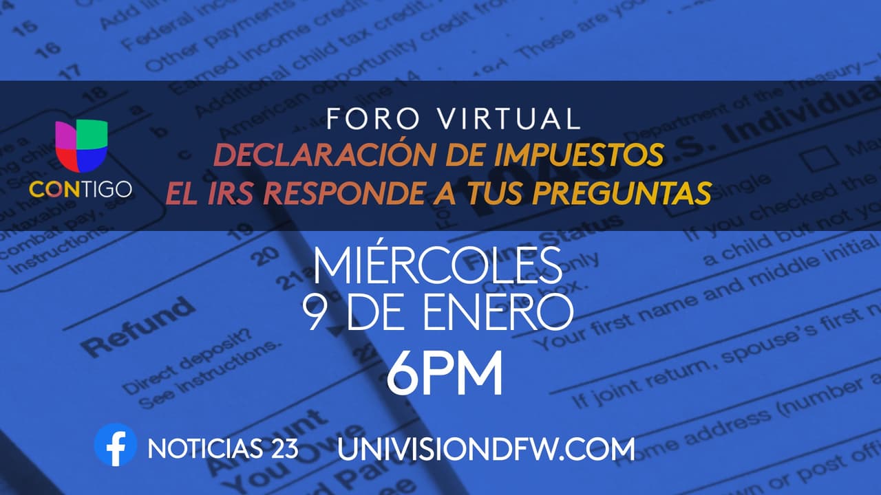 ¿Cuáles dudas tienes sobre tu declaración de impuestos?, una vocera del IRS responderá cada una