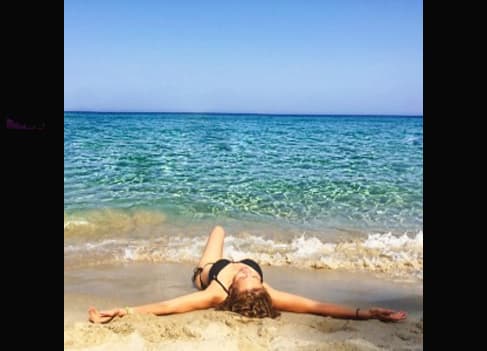 Se nota que 'Thalis' se la está pasando súper bien en su merecido descanso.