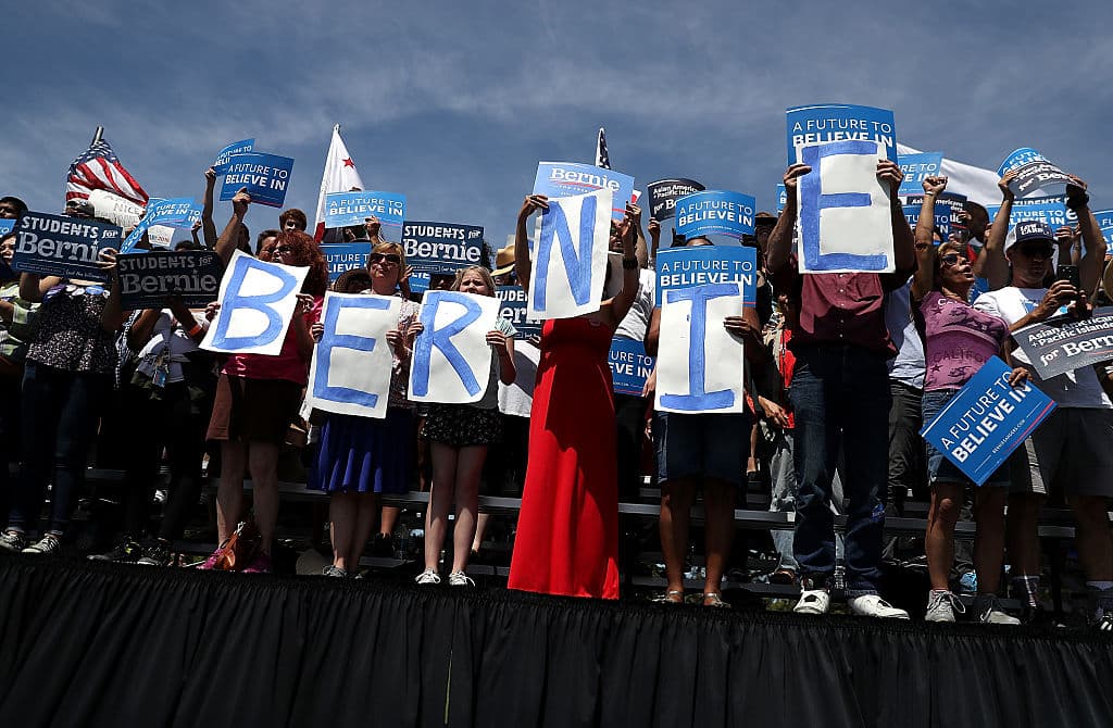 Bernie Sanders, de campaña en California