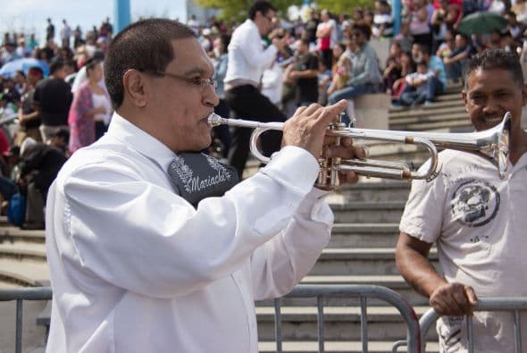 La comunidad mexicana se reunio en el historico Penn's Landing para celebrar el dia de la independencia mexicana. Estas son algunas imagenes.