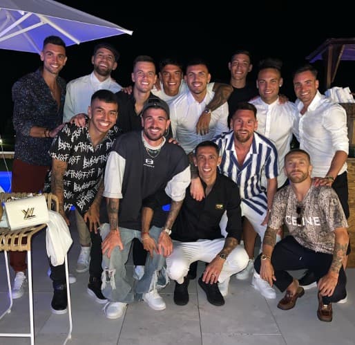 Messi celebró su cumpleaños 35 con la Albiceleste.