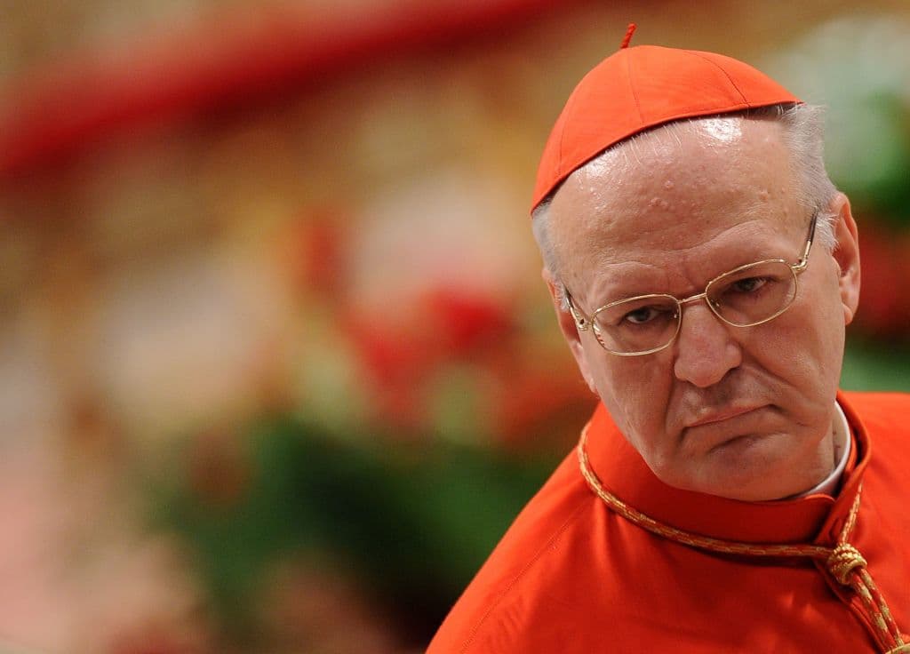 El cardenal húngaro Peter Erdö durante un consistorio en la Basílica de San Pedro en noviembre de 2010.