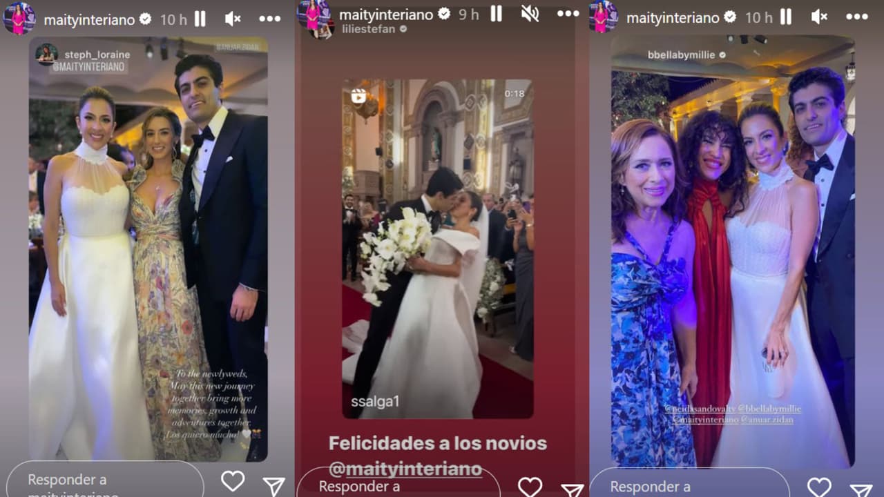 Maity Interiano se casó con Anuar Zidan ante 300 invitados que atestiguaron su juramento de amor ante Dios.