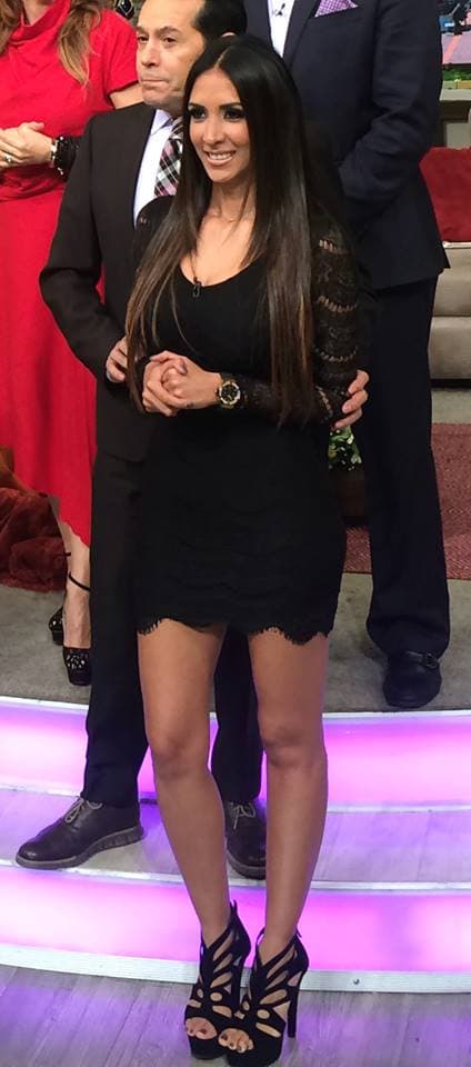 La guapísima Cynthia nos acompañó en el programa.