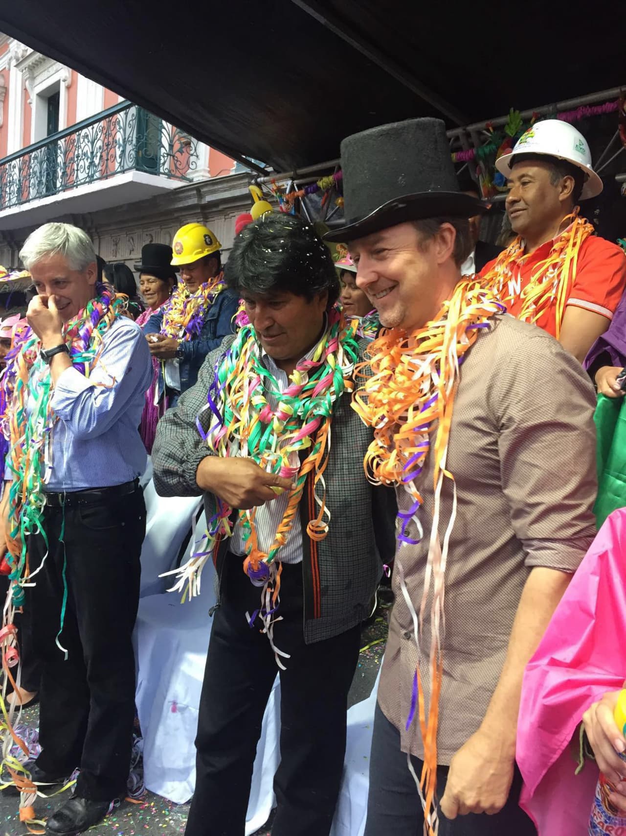 Además del carnaval, también asistieron a un par de ceremonias culturales.
