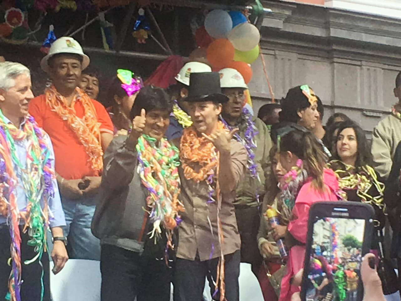 Una visita que le encantó al actor.