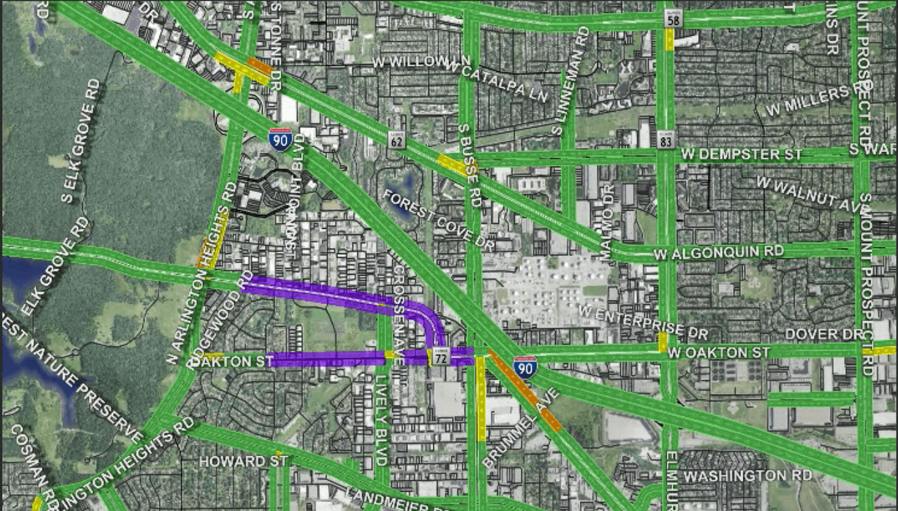 Cierran carreteras por actividad policial a la espera de la visita del presidente Biden a Chicago