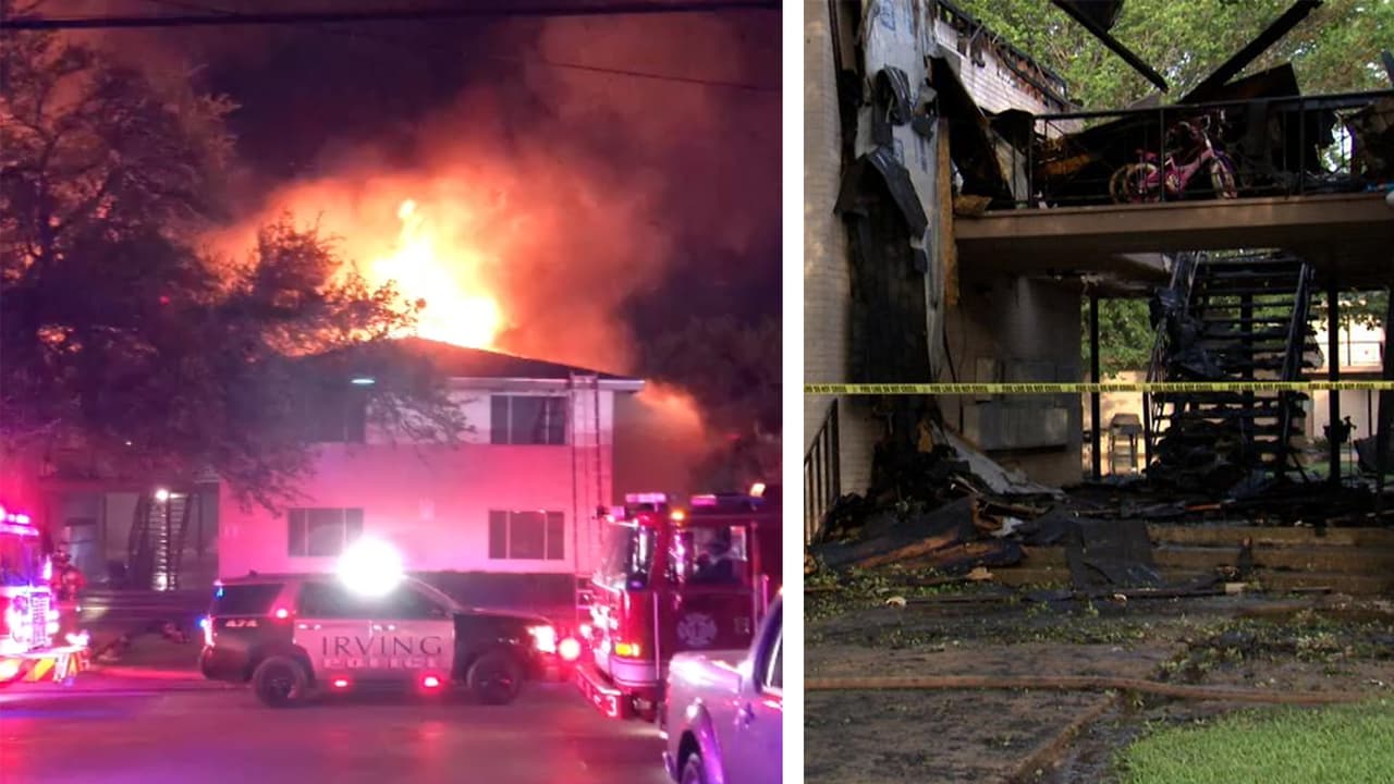“Las llamaradas eran más altas que los apartamentos”: dicen afectados por incendio en Irving