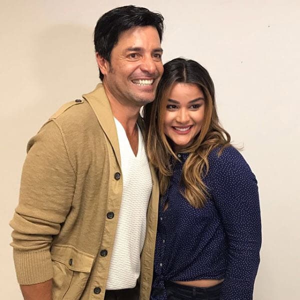 Con Chayanne confesó que se puso nerviosa: "O sea yo con @chayanne, ustedes saben chicas que casi me da un patatús ja ja ja... que sigan las bendiciones para este gran ser humano", publicó en la misma red social.