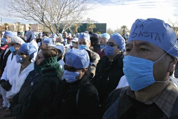 Médicos y enfermeras han sido de los manifestantes más recurrentes, que han exigido se esclarezcan los asesinatos de colegas suyos y que se restablezca el orden en la entidad fronteriza con El Paso, Texas.