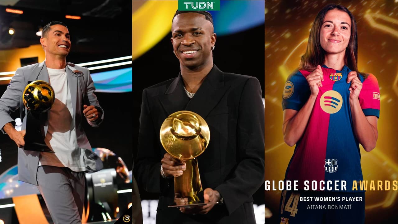 Vini Jr. y CR7 se ‘roban’ los Globe Soccer Awards
