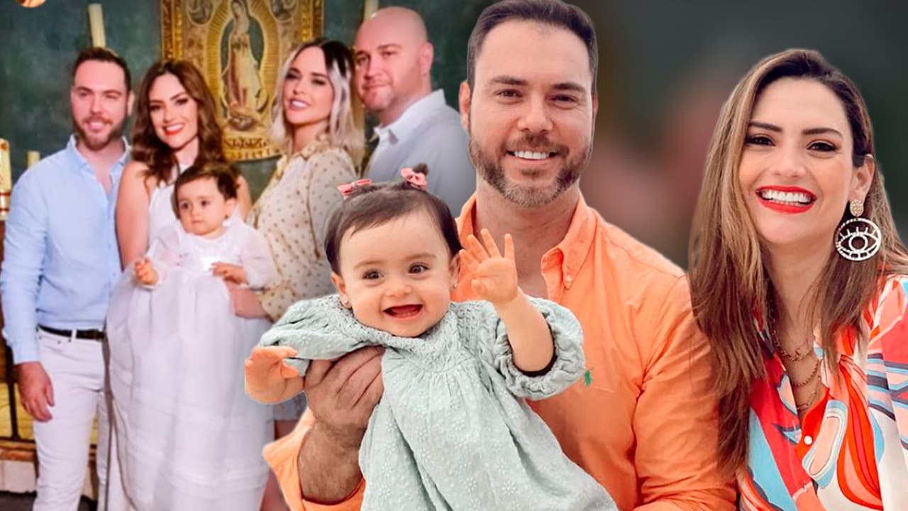 Michelle Galván y su esposo bautizan a baby Megan en su primer cumpleaños en México