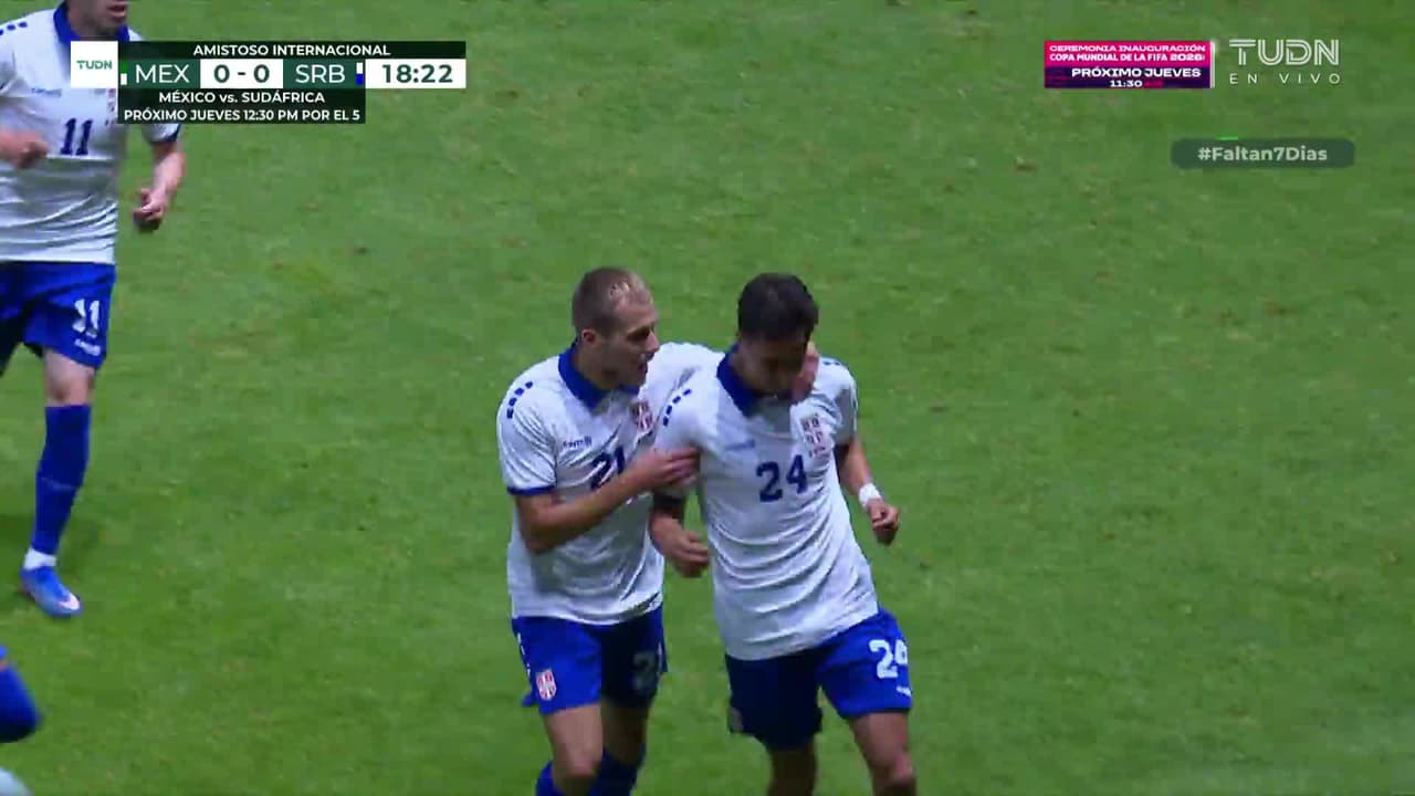 ¡Gol de Serbia! La escuadra de Paunovic pone el 0-1 en Toluca