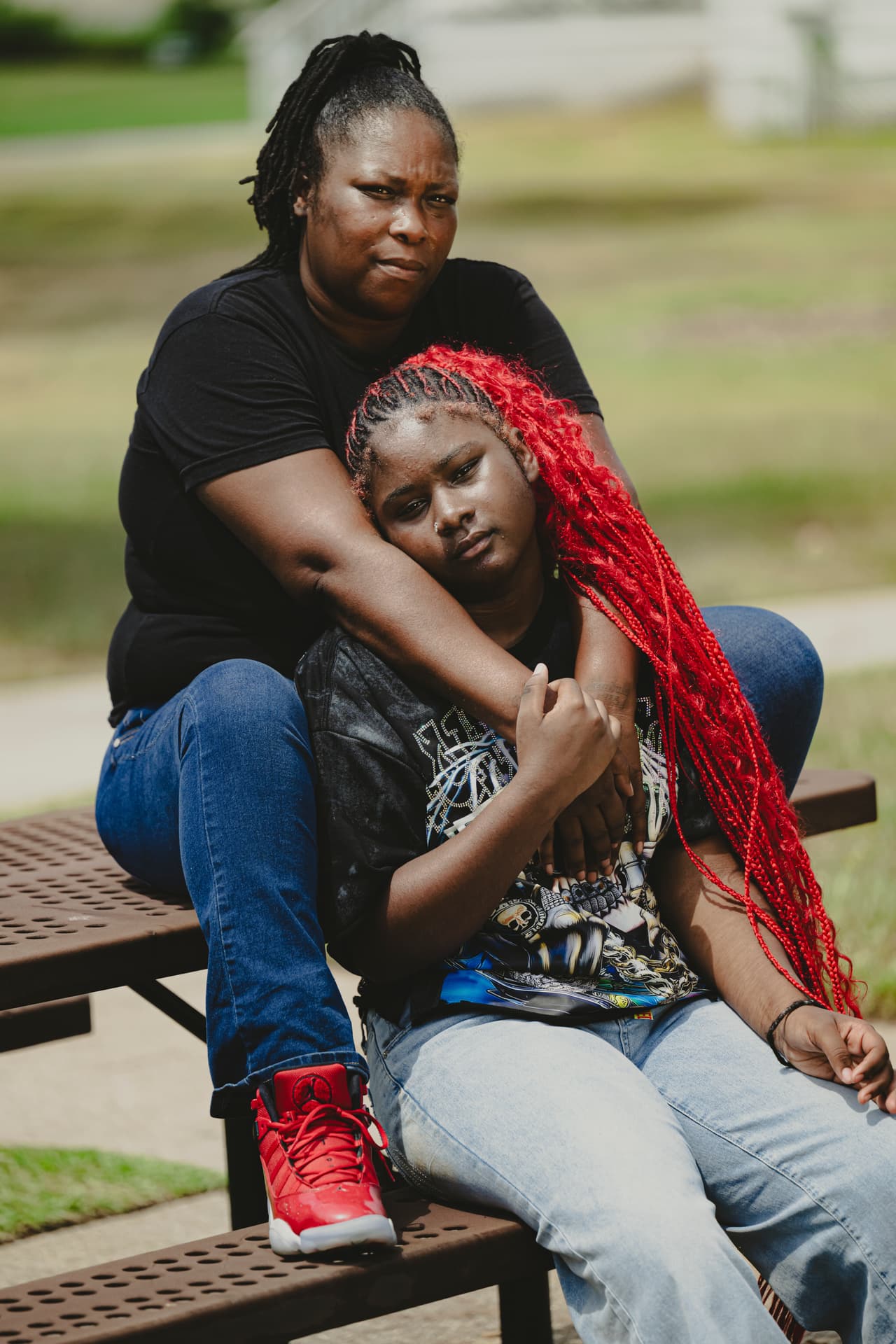 Laquital Thompson y su hija se preguntaron por qué la niña fue arrestada en su instituto de Galveston en 2024