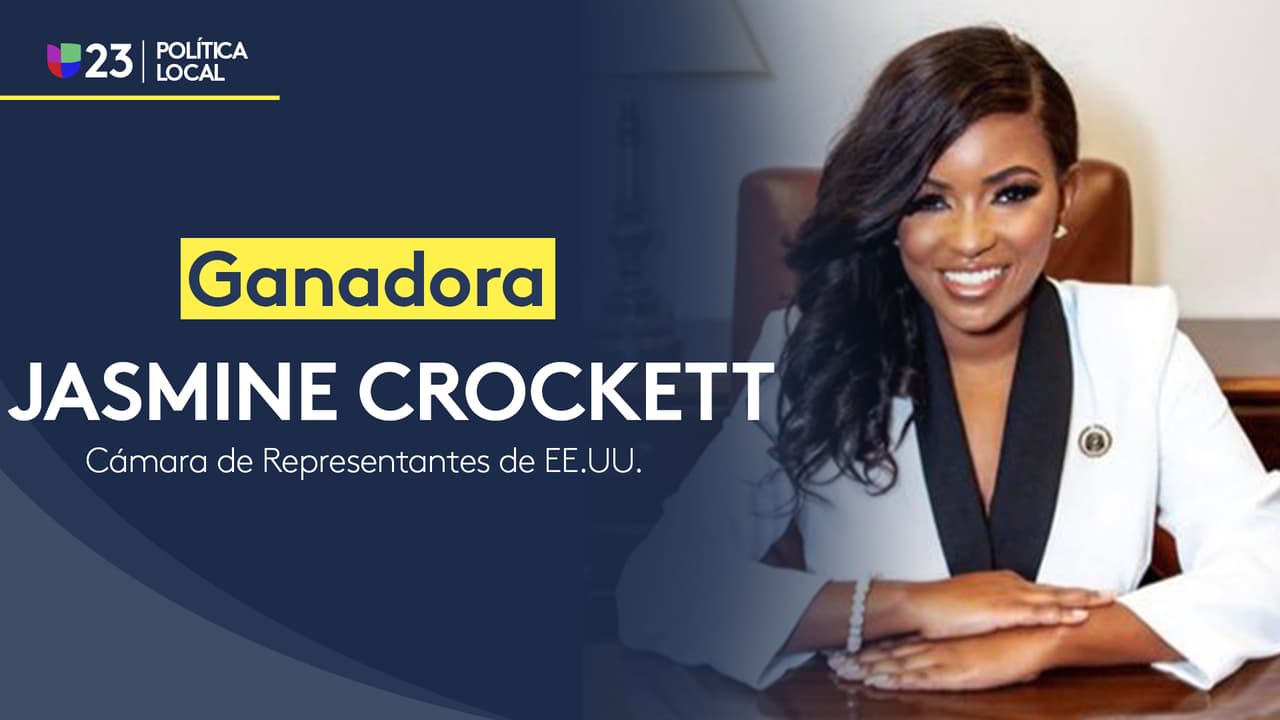 Proyectan ganadora a Jasmine Crockett por el Distrito 30 de Dallas en la Cámara de Representantes en EEUU