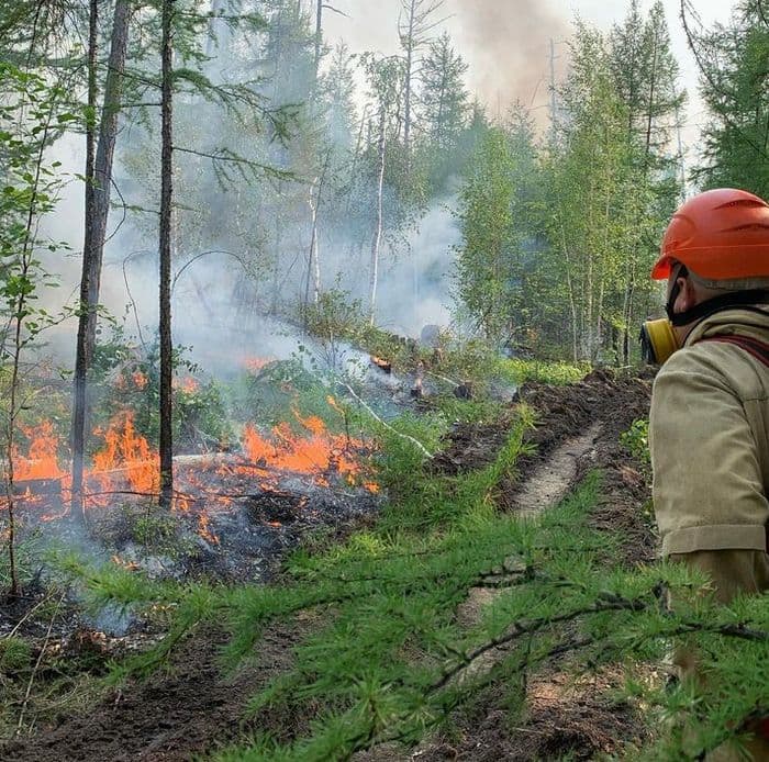 Con el fin de cubrir los incendios de Siberia, Gershkovich se quedó mucho tiempo después de que otros reporteros regresaran a la capital. Arriba, una imagen de los incendios publicada en su cuenta de Instagram en julio de 2021.